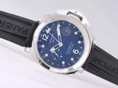 Panerai Luminor PAM00088 Blue Dial Round Blue Rubber Strap Watch
