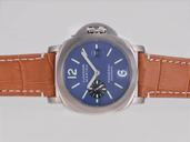 Panerai Luminor PAM00140 Blue Dial 44mm Stainless Steel Case Watch
