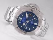 Panerai Luminor PAM00186 Silver Stainless Steel Strap 44mm Midsize Watch