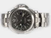 Panerai Luminor PAM089 Round Black Dial Stainless Steel Case Watch