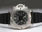 Panerai Luminor PAM202 47mm Black Rubber Strap Black Dial Watch