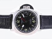Panerai Luminor PAM63 Black Dial Blue Rubber Strap 44mm Watch