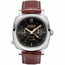 Panerai Radiomir 1940 Black Dial White Gold Leather Men's Watch PAM00503
