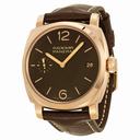 Panerai Radiomir Brown Dial 18kt Rose Gold Men's Watch PAM00515