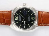 Panerai Radiomir PAM287J Mens Round Brown Crocodile Leather Strap Watch