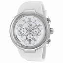 Philip Stein Active Silver and White Mother of Pearl Dial Rubber Unisex Watch 32-AW-RWX
