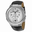 Philip Stein Chronograph White Dial Black Leather Strap Ladies Watch 9-CRW3-CB
