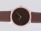 Piaget Altiplano 24289 Brown Crocodile Leather Strap Mens Watch