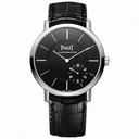 Piaget Altiplano Automatic Black Dial Black Leather Men's Watch G0A37126