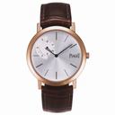 Piaget Altiplano Mechanical Silver Dial Brown Leather Men's Watch G0A34113