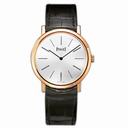 Piaget Altiplano Mechanical Silver Dial Leather Ladies Watch G0A31114
