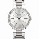 Piaget Dancer Silver Dial White Gold Bracelet Diamond Ladies Watch G0A38052