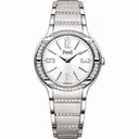 Piaget Polo Silver Dial 18K White Gold Diamond Ladies Watch G0A36233
