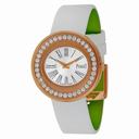 Piaget Possession Silver Dial 18kt Rose Gold Diamond Satin Ladies Watch GOA36188