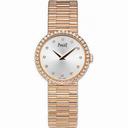 Piaget Traditional Silver Dial 18K Rose Gold Diamond Ladies Watch G0A37042
