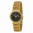 Rado Centrix Automatic Black Dial Yellow Gold-Plated Stainless Steel Ladies Watch R30280153