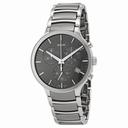 Rado Centrix Chronograph Dark Grey Dial Platinum-tone Ceramic Men's Watch R30122122