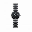 Rado Centrix Quartz Black Dial Steel and Ceramic Ladies Watch R30933712