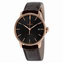 Rado Coupole Classic Automatic Black Dial Black Alligator Leather Men's Watch R22861165