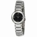 Rado Coupole Diamond Platinum-tone Ceramic Mini Ladies Watch R22594712