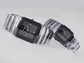 Rado DiaStar 120929 Black Ceramic Strap Black Dial Square Watch