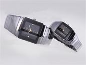 Rado DiaStar 25517 Black Dial Ceramic Bezel Ceramic Case Watch