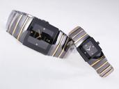 Rado DiaStar RADO10 383 Square Midsize Silver Ceramic Strap Watch