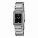 Rado Integral Black Dial Stainless Steel Ladies Quartz Watch R20213713