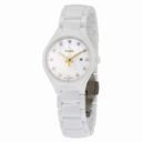 Rado True Quartz MOP Dial High-tech White Ceramic Ladies Watch R27061902