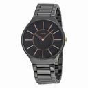 Rado True Thinline Black Ceramic Ladies Watch R27741702