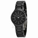 Rado True Thinline Black Dial Black Ceramic Ladies Watch R27742162