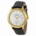 Raymond Weil Maestro Automatic Silver Dial Black Leather Men's Watch RW-2838-PC-65001