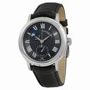 Raymond Weil Maestro Black Dial Black Leather Men's Watch 2839-STC-00209