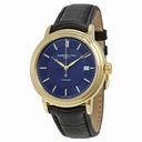 Raymond Weil Maestro Blue Dial Black Leather Men's Watch 2837-PC-50001