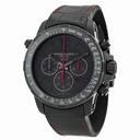 Raymond Weil Nabucco Black Dial Black Leather Chronograph Men's Watch 7850-BSF-05207