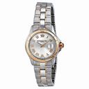 Raymond Weil Parsifal Silver Dial Stainless Steel And 18kt Pink Gold Ladies Watch 9460-SG5-00658