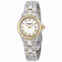Raymond Weil Parsifal White Dial Stainless Steel and 18k Yellow Gold Ladies Watch 9460-SG-00308