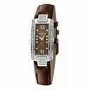 Raymond Weil Shine Brown Dial Brown Leather Ladies Watch 1500-ST2-00775