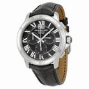 Raymond Weil Tango Black Dial Chronograph Black Leather Men's Watch 4891-STC-00200