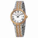 Raymond Weil Tango White Dial Steel and Rose Gold PVD Ladies Watch 5391-SP5-00300