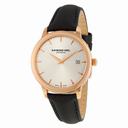 Raymond Weil Toccata Silver Dial Black Satin Ladies Watch 5388-PC5-65001
