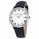 Raymond Weil Toccata White Dial Black Leather Men's Watch RW-5488-STC-00300