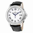 Raymond Weil Tradition White Dial Stainless Steel Black Leather Men's Watch 5578-STC-00300