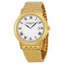 Raymond Weil Tradition White Dial Yellow Gold PVD Stainless Steel Men's Watch 5466-P-00300