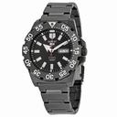 Seiko 5 Automatic Black Dial Black Ion-plated Men's Watch SRP489K1