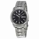 Seiko 5 Automatic Black Dial Stainless Steel Men's Watch SNKK71