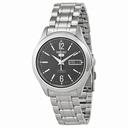 Seiko 5 Automatic Black Dial Stainless Steel Men's Watch SNKM57