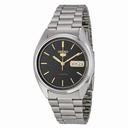 Seiko 5 Black Dial Stainless Steel Automatic Men's Watch SNXG53