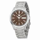 Seiko 5 Automatic Brown Dial Stainless Steel Men's Watch SNKM45
