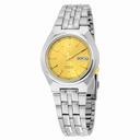 Seiko 5 Automatic Champagne Dial Stainless Steel Men's Watch SNK303